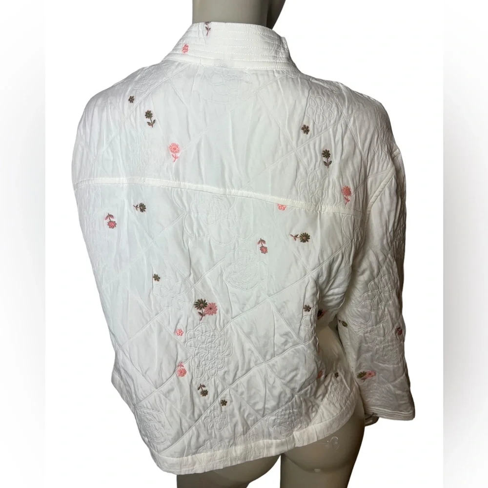 Current Air brand White Embroidered Open jacket - Picture 8 of 14